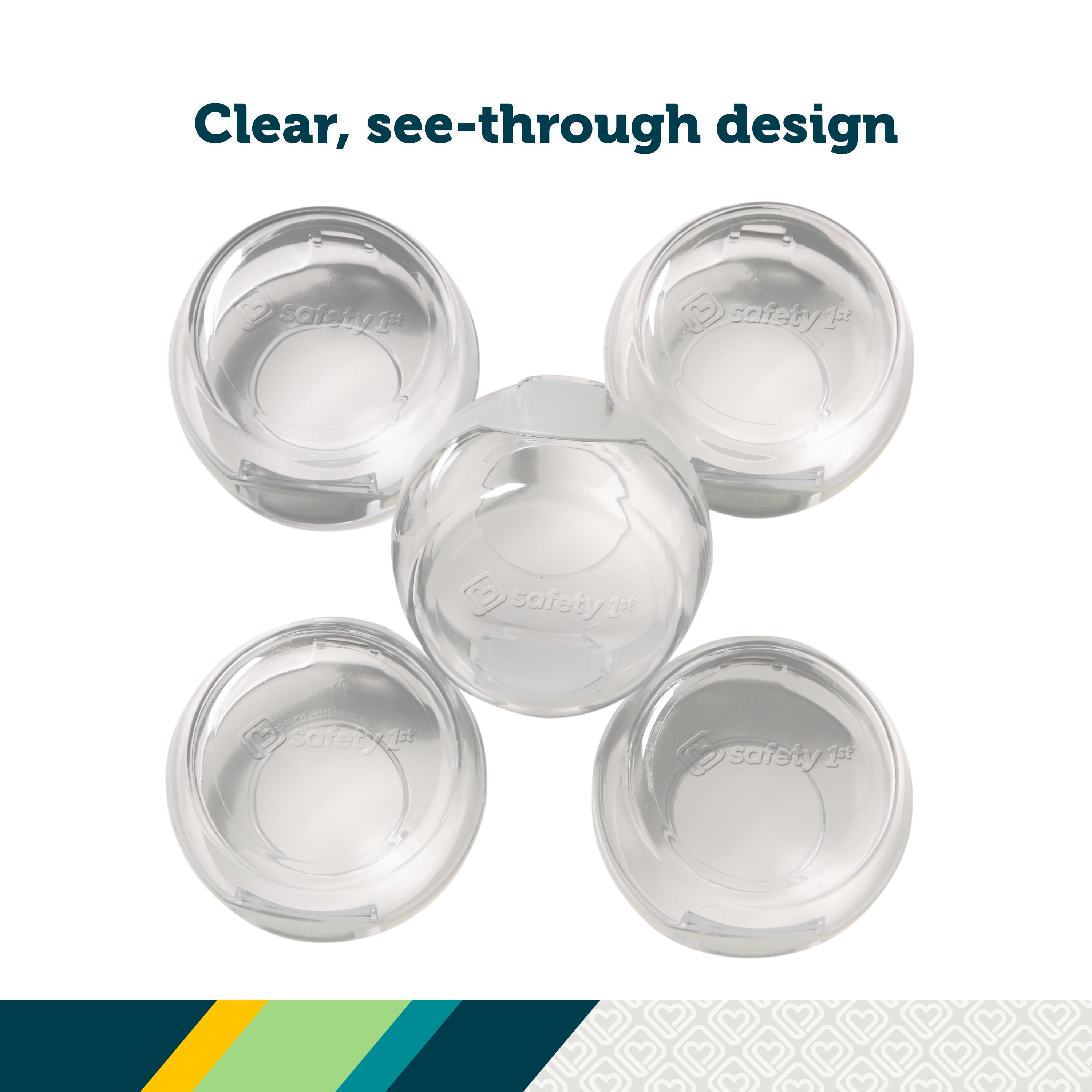 Safety 1ˢᵗ Clear View Stove Knob Covers (5pk), Clear