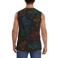 thumbnail image 4 of Balery Gamepad Joystick Game Camisetas sin mangas para hombre, absorbe la humedad y protege contra el mal olor.-Small, 4 of 7