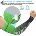 thumbnail image 5 of PULLIMORE Women Men Cooling Arm Sleeves UV Sun Protection Arm Cover for Sport Running Cycling (Gray), 5 of 7