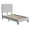 Light Grey, variant on Flash Furniture Addison Fabric Upholstered Platform Bed, Light Grey, Twin
