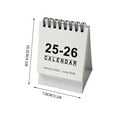 Small Desk Calendar 2025,12 Month Standing Flip Calendar For Desk, 2025