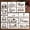 Nativity Stencils-14pcs, variant on Christmas Winter Scene Stencils for Painting Cards & Crafts, 6 count 7x5 Inch