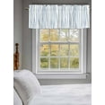 thumbnail image 3 of Abstract Line Valances for Windows, Rod Pocket Kitchen Valance Curtains - Soft & Washable Small Window Treatment for Living Room,&nbsp;Bathroom, Blue, 54x18inch, 3 of 9