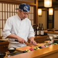 thumbnail image 7 of vlrwzc Japanese Style Chef Bandana Hat Adjustable Cotton Work Cap for Sushi Restaurants, 7 of 7