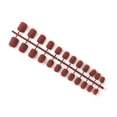 thumbnail image 1 of 24 piezas de uñas postizas de ataúd esmerilado Qarigey estilo francés acrílicas 6cafe, 1 of 5