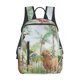 thumbnail image 1 of Disketp Watercolor African Animals Wildlife Mochila Ligera e Impermeable, Mochila de Día Resistente para Viajes, Senderismo y Uso Diario para Hombre y Mujer, 1 of 7
