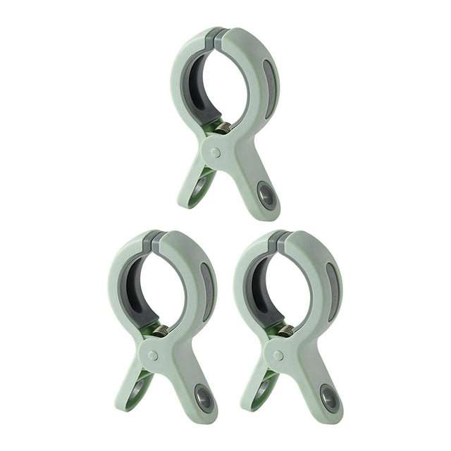 Pinzas para toallas de playa, perchas resistentes al viento, pinzas modernas para sillas y para guardar la ropa. Verde