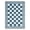 Blue, variant on FairOnly Checkerboard 2'x6'Brown Runner Rug Machine Washable Stain Resistant Non Slip Geometric Mat for Hallway Kitchen Laundry