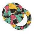 thumbnail image 2 of Vsdgher Angry Shark Pattern Print Stool Covers Round,Stretch Round Stool Covers Washable Stool Cushion Slipcover Elastic Chair Covers for 12-14 Inch Chair, 2 of 7