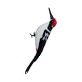 thumbnail image 4 of Escultura de pájaro carpintero hecha a mano, arte de aves hecho a mano, película de arte al aire libre, adorno, decoración para jardín de casa al aire Estilo A, 4 of 8