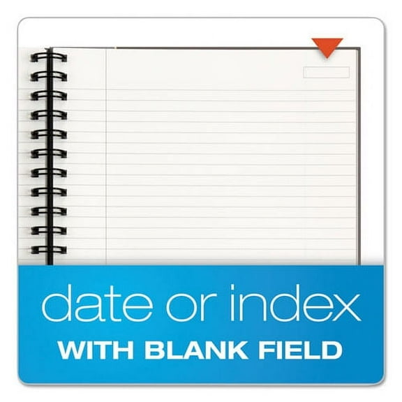 TOPS Royale Wirebound Business Notebooks, 1 Subject, Medium/college Rule, Black/gray Cover, 8.25 X 5.88, 96 Sheets | Order of 1 Each