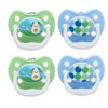Dr. Brown's Stage 1 PreVent Unique Pacifier, Blue, 4 Ct