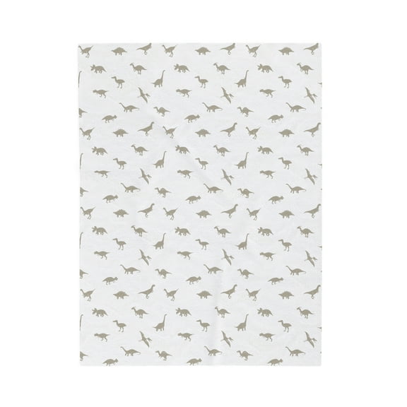 Simple Dino Blanket for Kids, Fun Prehistoric Pattern, Cozy and Soft