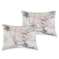 thumbnail image 3 of Marble Queen Comforter Set with Sheets - 7-Piece Pink Bed in a Bag Set, 3 of 7