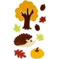 thumbnail image 6 of Northlight Double Sided Fall Harvest Gel Window Clings - Set of 4, 6 of 7
