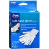 Carex Soft Hand Gloves Aids Skin Absorption 100% Cotton S-M, 1 Pair, 4-Pack