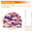 thumbnail image 4 of Yayeee Napkin Holder for Table Set of 2 Kitchen Paper Tissue Organization, Purple Wave Pattern, 4 of 8