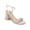 Champagne Satin, variant on Jewel Badgley Mischka Womens Earlene Rhinestone Ankle Strap Dress Sandals