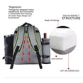 thumbnail image 3 of Yuarrent Picnic Backpack Bag Insulated Compartment Insulation Capacity Kitchen Hiking Bags Large Carrying Women Storager Kits de desorden para acampar, 3 of 6