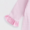 thumbnail image 4 of Staki Baby Girls Valentine's Day Romper Baby Girl Outfit Newborn Jumpsuit Ruffle Romper Cute Valentines Baby Clothes 0-18M(Pink,6-12 Months), 4 of 7