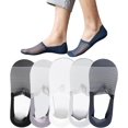thumbnail image 1 of Pares Calcetines Invisibles de Seda de Hielo, Transpirables, Sin Mostrar Calcetines para Hombres y Mujeres, Corte Ultra Bajo, Antideslizante, Forro de Barco Plano, 1 of 3