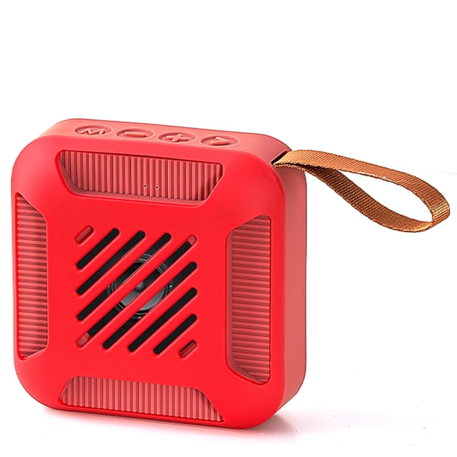 yeacher Haut-Parleur Bluetooth Sans Fil avec Micro Intégré, Conception Étanche et Portable pour l'Extérieur, la Maison, la Cuisine et les Fêtes, Compatible avec Téléphones et Tablettes, Modèle Rouge G5
