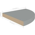 thumbnail image 5 of Corner Shelf Set of 4 Gray Honeycomb  Small Wall-Mounted, 5 of 6