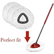 3 Pack Spin Mop Refill - Replacement Head Compatible with O, Microfiber Spin Mop Refills,clean the floor. Easy Floor Cleaning Mop Head Replacement - Bonison