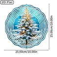 thumbnail image 2 of HELLOYOUNG Rotating Wind Chimes 360 Metal Bells Soothing Sounds Indoor Outdoor Garden Decor with Snow Scene Design Spiral Hanging Ornament for Patio Porch Home Christmas Valentine Gift, 2 of 10