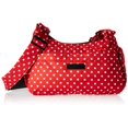 thumbnail image 1 of JuJuBe HoboBe Purse Diaper Bag Onyx Collection - Black Ruby - Red/White Polka Dots, 1 of 4