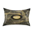 thumbnail image 3 of Satin Pillow Case King Silk Pillow Cover for Hair and Skin Envelope Closure Abstract Khaki Light Geometric 20"x40", 3 of 9