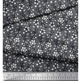 thumbnail image 3 of Soimoi Velvet Fabric Leaves & Floral Block Decor Fabric Printed Yard 58 Inch Wide, 3 of 3