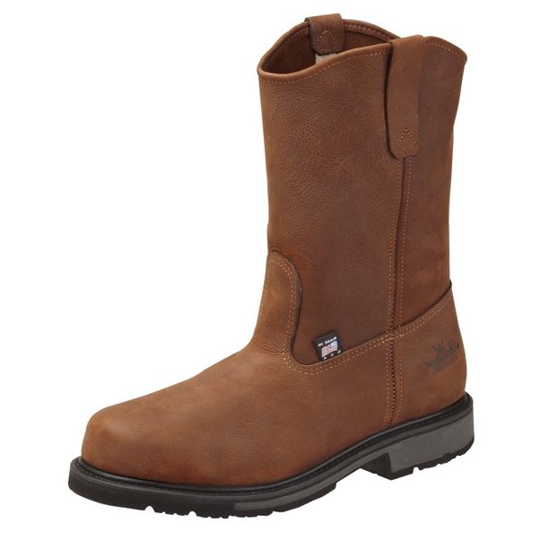 Thorogood Thorogood Work Boots Mens Wellington Oil Rig Steel Toe Brown 8044823