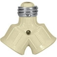 thumbnail image 1 of Cooper Wiring 4560892 Ivory 2 Socket Lampholder Adapter, 1 of 1