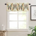 thumbnail image 3 of Vintage Butterfly Valances for Windows Farmhouse Kitchen Curtains Valances Rod Pocket Valance Curtains for Kitchen Windows Retro Colorful Butterfly Window Valances for Bathroom Bedroom 54"x18", 3 of 6