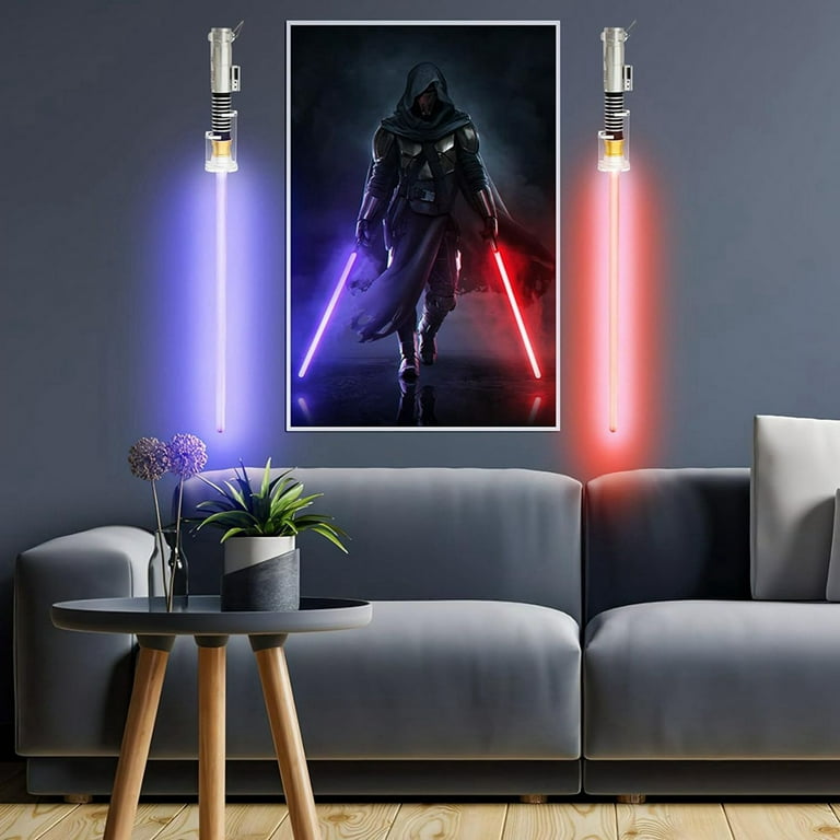 Light Saber Crystal Darksaber Wall Mount Stand Acrylic Display