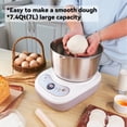thumbnail image 6 of Dough Mixer 7.4QT Large Capacity Electric Dough Maker with Ferment Function for Baking Bread Dough&Pizza Dough - Dough whisk 304 Stainless Steel Blender Add water/seasoning with Top Small Window, 6 of 6