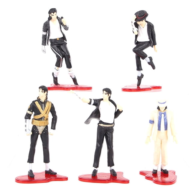 Figura de acción Anime de Michaels Jacksons, 5 unidades/lote, 10,5 a 11,5 cm