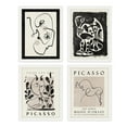 thumbnail image 4 of PixonSign Framed Wall Art Pablo Picasso Portrait and Plant Illustrations Posters, Set of 4 Duotone Variety Classic Digital Art Vintage Retro Abstract Canvas Prints for Home Decor - 8"x10" White, 4 of 5