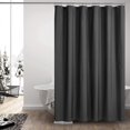 thumbnail image 5 of LAICAIW Ultimate Waterproof Fabric Shower Curtain or Liner with Weighted Magnets, Dark Grey Shower Curtains for Bathroom with Breathable TPU & Machine Washable Polyester, Graphite Gray, 72"x72", 5 of 5