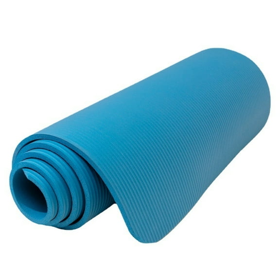 1/2 Inch Extra Thick Exercise Yoga Mat with Carrying Strap, Cushioned Support, for Fitness and Gym Workouts