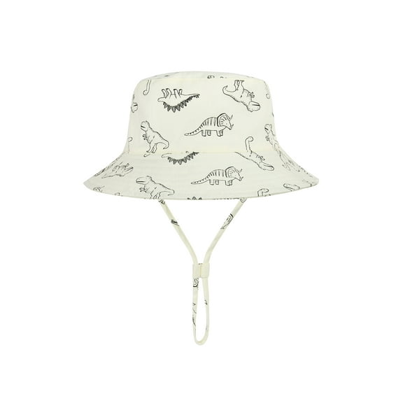 Cute Baby Sun Hat Summer UPF 50 Sun Protective Wide Brim Beach Bucket Hats for Toddler Boys and Girls Beige 1-2 T