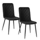 thumbnail image 1 of Set de 2 Sillas para Comedor Respaldo Alto Velvet Acolchadas negro, 1 of 7