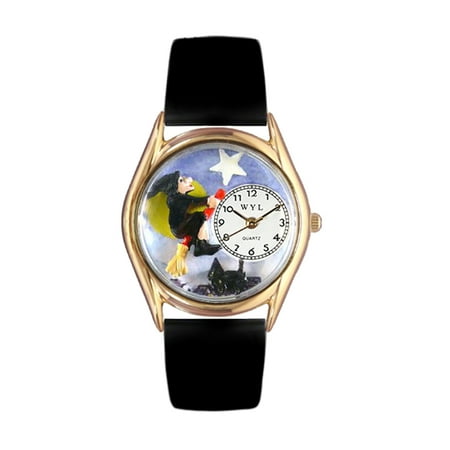 Halloween Flying Witch Watch Small Gold Style