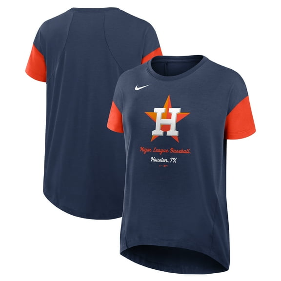 Women's Nike Navy Houston Astros Flowy Fashion Tri-Blend Dri-FIT T-Shirt
