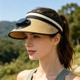 thumbnail image 4 of Outdoor Wide Brim Sun Hat with Solar Fan, Sun Bucket Hat for Men Women, Sun Protection Hat, Bucket Fishing Hat with Fan Built in, 4 of 6