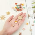 thumbnail image 3 of DIY Dangle Earring Making Kits Including Resin & Wood Pendants Brass Earring Hooks & Jump Rings Rhombus Mixed Color Pendants: 16.5~17.5x17~18x3~4mm thick hole: 1.8mm 28pcs/box, 3 of 7