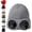 Gray, variant on Unisex Goggle Knitted Beanie, Beanie with Goggles, Windproof Warm Winter Skull Cap(Red)