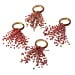 thumbnail image 3 of SARO NR389.R Serviette Design Perles Anneau Rouge - Ensemble de 4, 3 of 10
