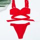 thumbnail image 4 of Sexy mujer Bikini sólido ahueca hacia fuera traje de baño de dos piezas traje de baño conjunto de ropa de playa Fridja nalpqowj21784, 4 of 7